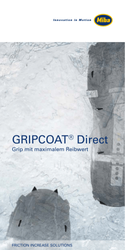 GRIPCOAT® Direct - Miba Gripcoat Beschichtungen