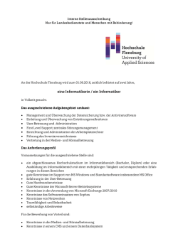 eine Informatikerin / ein Informatiker - Schleswig
