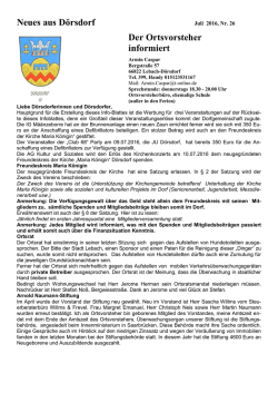 Weiterlesen... - Dörsdorf Online