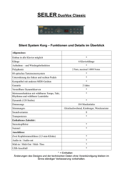 SEILER DuoVox Classic Silent System Korg