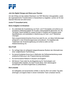 Join the Digital Change and Share your Passion Um den Erfolg und