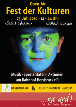 HAnd in HAnd Fl&uuml;cHtlingSHilFe HAPPUrg