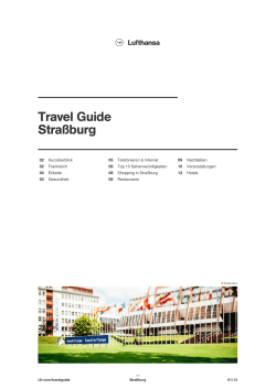 Straßburg | Lufthansa ® Travel Guide