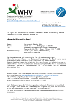 Ausschreibung - Handballkreis Krefeld