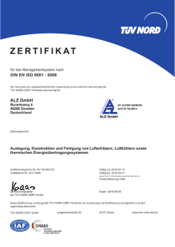 DIN EN ISO 9001:2008
