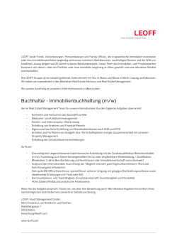 1606 Objektbuchhalter_Stellengesuch - IZ-Jobs