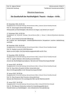 Die Gesellschaft der Nachhaltigkeit: Theorie – Analyse – Kritik.