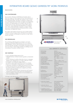 INTERAKTIvEs BOARD QOMO QWB200/78&ldquo; MOBIL