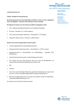 Infoblatt R&uuml;ckgabe Kassenzulassung