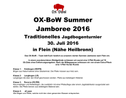 OX-BoW Summer Jamboree 2016