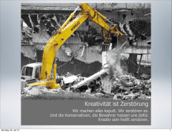 Impulsvortrag zu Kreativitätstechniken