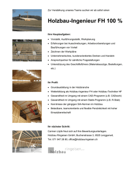Holzbau-Ingenieur FH 100