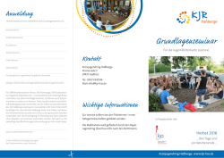 Grundlagenseminar - Kreisjugendring Ha&szlig;berge