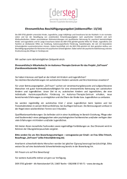 Ehrenamtliche Mitarbeit