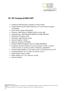 PC: HP Compaq dc5850 CMT