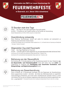 Infoblatt Festregelung - Österreichischer Bundesfeuerwehrverband