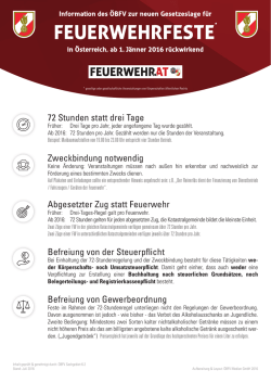 Infoblatt Festregelung - &Ouml;sterreichischer Bundesfeuerwehrverband