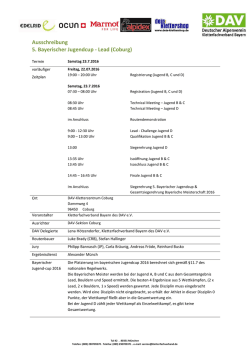 Infos - Deutscher Ranglisten und Ergebnisse