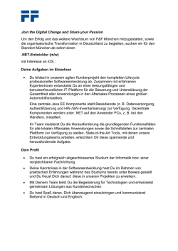 Join the Digital Change and Share your Passion Um den Erfolg und