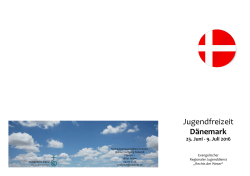 Flyer Dänemark 2016 - Ev. Kreisjugenddienst Verden