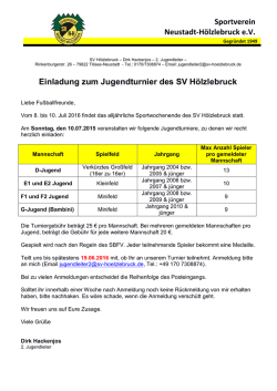 Einladung / Anmeldung