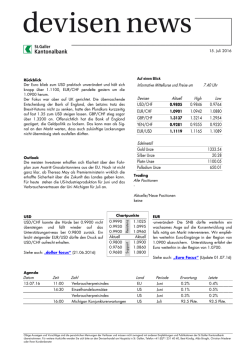 Informative Mittelkurse und Preise um 7.40 Uhr Devisen Aktuell High
