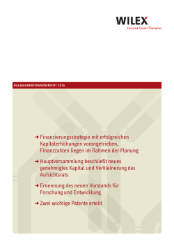 Halbjahresfinanzbericht 2016