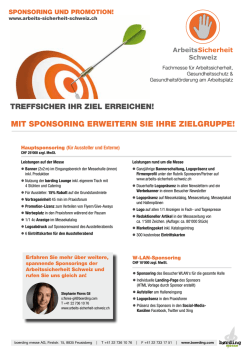 mit sponsoring erweitern sie ihre Zielgruppe! - arbeits