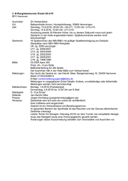 B-Ranglistenturnier Einzel