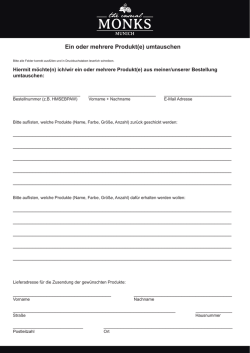 Ein oder mehrere Produkt(e) umtauschen