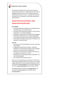 Departementssekretärin oder