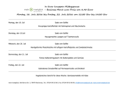 In Ihrer knappen Mittagspause - Business Men&uuml;