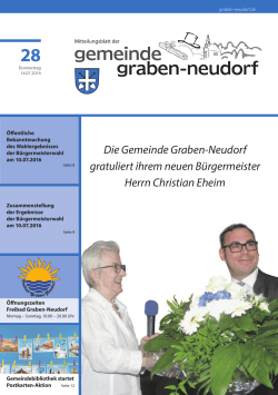 Die Gemeinde Graben-Neudorf gratuliert ihrem