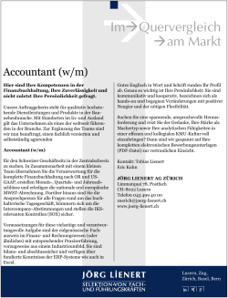 Accountant (w/m) - jobs.NZZ.ch, Jobs