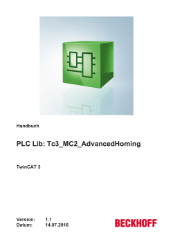 Handbuch PLC Lib: Tc3_MC2_AdvancedHoming