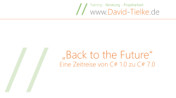 the Future Eine Zeitreise - Giesswein Software