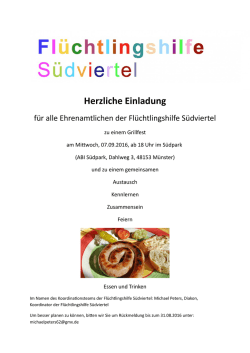 Herzliche Einladung