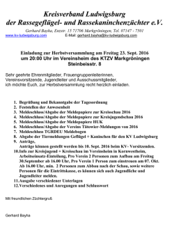 Page 1 Kreisverband Ludwigsburg der Rassegeflügel