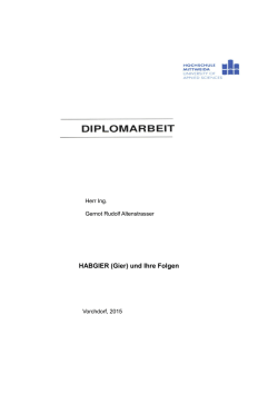 HABGIER (Gier) und Ihre Folgen - MOnAMi
