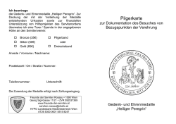Pilgerkarte - Freunde der Serviten