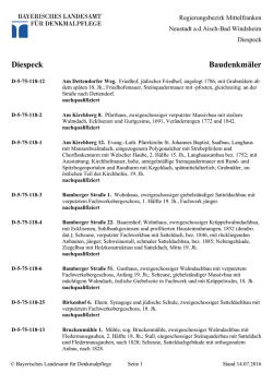 Diespeck Baudenkm&auml;ler