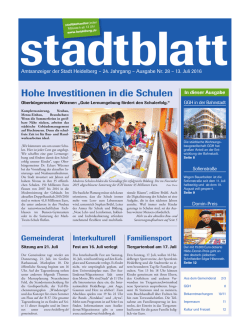 Hohe Investitionen in die Schulen