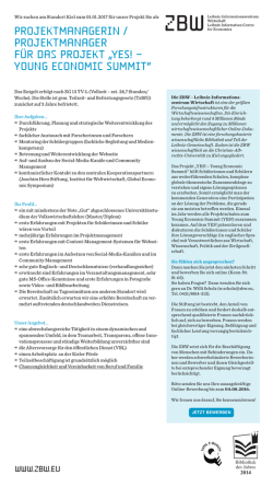 Projektmanagerin / Projektmanager für das - Schleswig