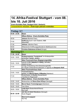 Download: Programm AFS 2016 - Afrika
