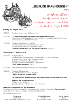 Glatzer Wallfahrt 2016 Telgte