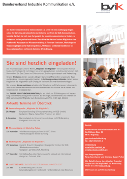 Sie sind herzlich eingeladen!