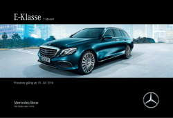 E-Klasse T-Modell - Mercedes-Benz