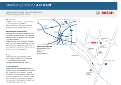 Standort / Location Arnstadt