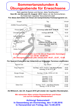 Sommertanzstunden Erwachsene 2016 Sassenberg.cdr