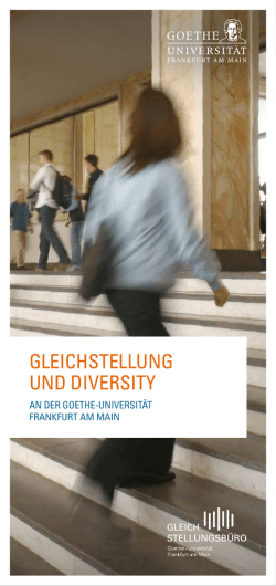 gleichstellung und diversity - Goethe